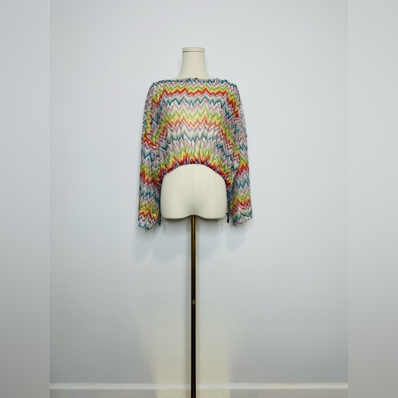 Missoni ZigZag Printed Drawstring Beach Top - Picture 5 of 11